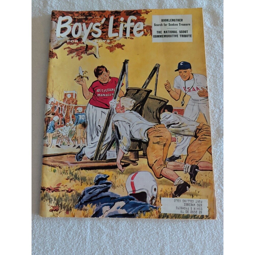 Vintage October 1959 Boys' Life Magazine, Football, Boy Scouts